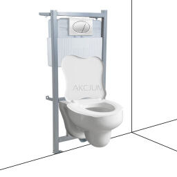 Zestaw stelaż podtynkowy, wiszący WC bidet dla dzieci ZES20