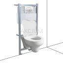 Zestaw stelaż podtynkowy, wiszący WC bidet dla dzieci ZES20