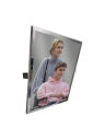 Lustro uchylne w ramie ze stali nierdzewnej połysk 800x600 AKC800600