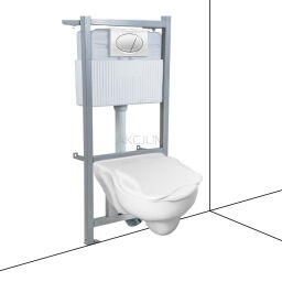 Zestaw stelaż podtynkowy, wisząca miska WC dla dzieci ZES24