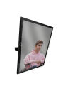 Lustro uchylne w ramie ze stali nierdzewnej czarne 600x600 AKC600600C