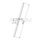 Lustro uchylne w ramie ze stali nierdzewnej mat 800x600 AKC800600M - 2