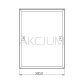 Lustro uchylne w ramie ze stali nierdzewnej połysk 700x500 AKC700500 - 3
