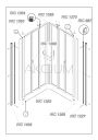 Uszczelka dolna kabiny KW RIC1362