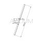 Lustro uchylne w ramie ze stali nierdzewnej mat 700x500 AKC700500M - 2