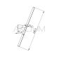 Lustro uchylne w ramie ze stali nierdzewnej mat 600x400 AKC600400M - 2