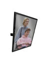 Lustro uchylne w ramie ze stali nierdzewnej czarne 800x600 AKC800600C