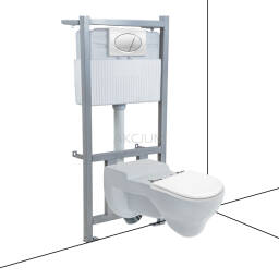 Zestaw stelaż podtynkowy, wiszący WC dla dzieci niepełnosprawnych ZES21