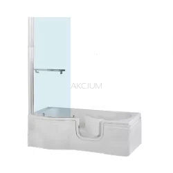 Wanna z drzwiami i parawanem uniwersalna 1700x750mm CALYPSO