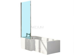 Wanna z drzwiami i parawanem uniwersalna 1700x700mm GROVE