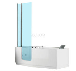 Wanna z drzwiami i parawanem dla seniorów oraz osób niepełnosprawnych 1600x800 IRIS