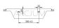 Umywalka z uchwytami 700x550 mm - 4