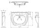 Umywalka z uchwytami 700x550 mm - 3